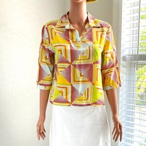 KASPER ASL Blouse Silk Sz M